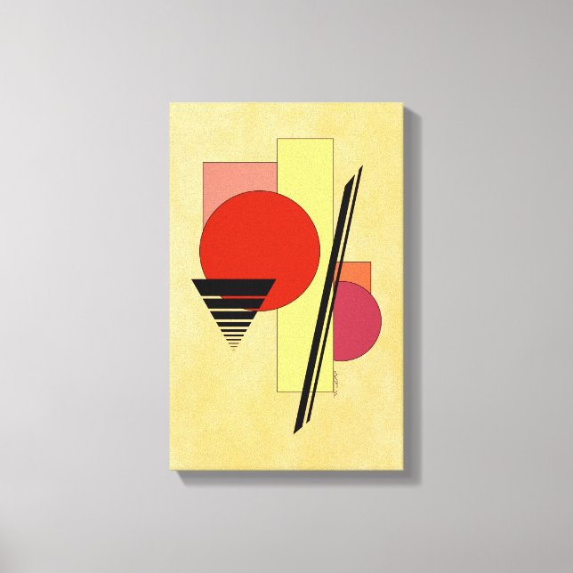 Lienzo Formas abstractas (Anverso)