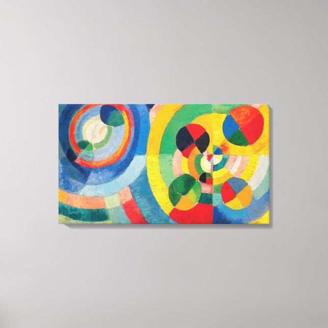 Lienzo Formas circulares de Robert Delaunay (Anverso)