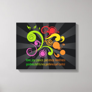 Lienzo Formas coloridas, fruta del alcohol