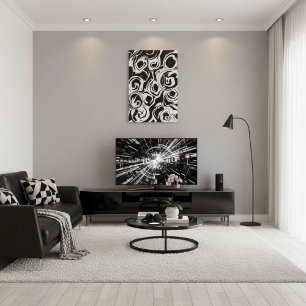 Lienzo Formas de círculo contemporáneas modernas abstract