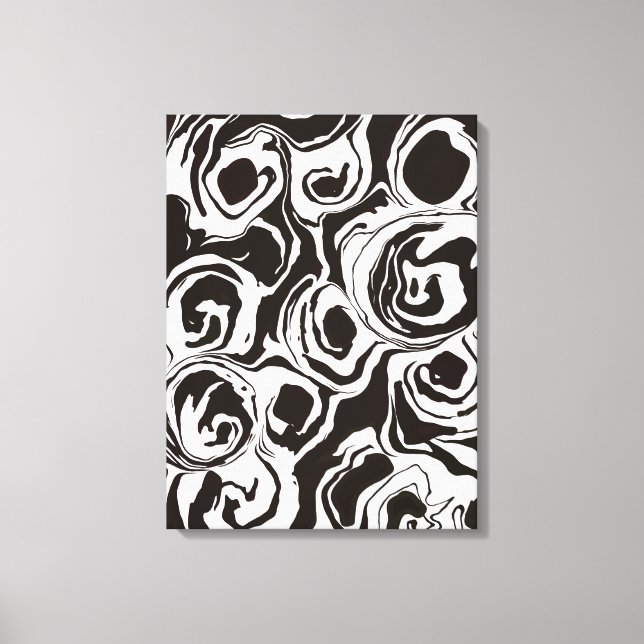 Lienzo Formas de círculos modernos abstractos contemporán (Anverso)