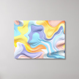 Lienzo Formas de fluidos plásticos