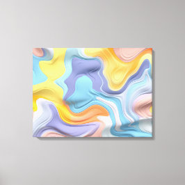 Lienzo Formas de fluidos plásticos