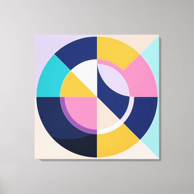 Lienzo Formas geométricas abstractas modernas (Anverso)