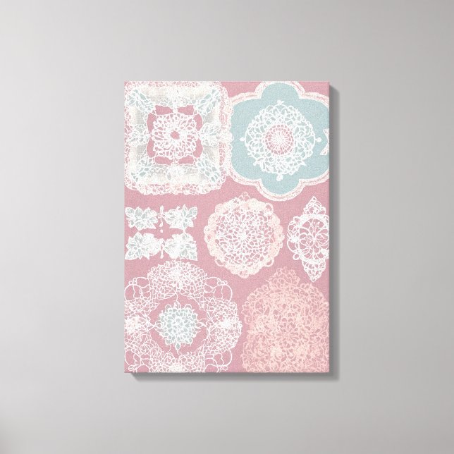 Lienzo Formas geométricas Modernas Coloridas Cañón de art (Anverso)