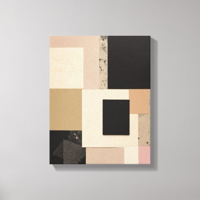 Lienzo Formas geométricas Modernas Coloridas Cañón de art (Anverso)