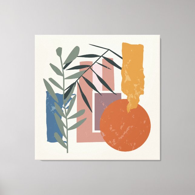 Lienzo Formas Y Palabras Ahumadas (Anverso)