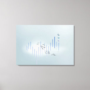 Lienzo Fórmula, gráfico, símbolos 13 de la matemática