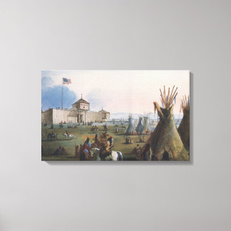 Lienzo Fort Laramie, Sublette Fort, Fort William, Miller