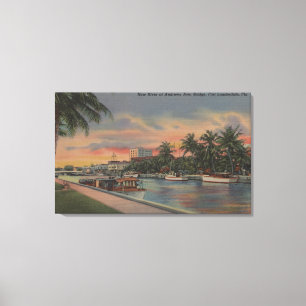 Lienzo Fort Lauderdale, FL - nueva opinión del río y