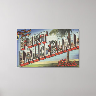 Lienzo Fort Lauderdale, la Florida - escenas grandes de