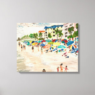 Lienzo "Fort Myers Beach" en acrílico