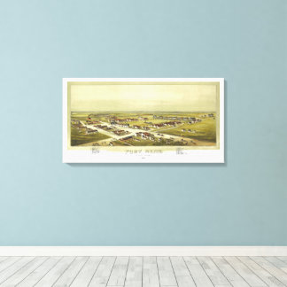 Lienzo Fort Reno Oklahoma Territory 1891 Lithograph