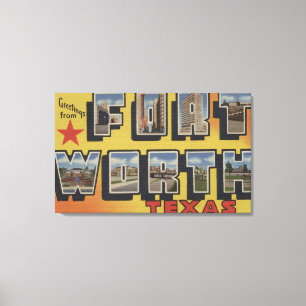 Lienzo Fort Worth, Tejas - escenas grandes de la letra