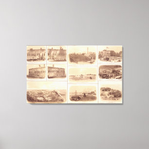 Lienzo Forts Sumter & Moultrie, isla de Sullivan