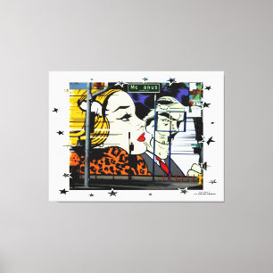 Lienzo Foto 8 Graffiti con estrellas divertidas