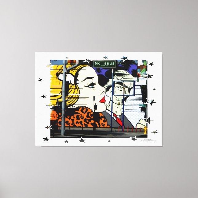 Lienzo Foto 8 Graffiti con estrellas divertidas (Anverso)