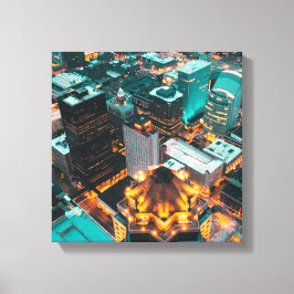Lienzo Foto aérea de edificios de altura