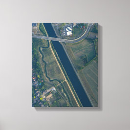 Lienzo Foto aérea del perfil de la ciudad