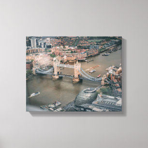 Lienzo foto aérea del puente colgante