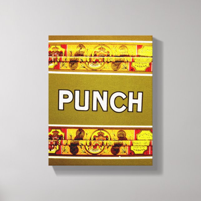 Lienzo Foto cubana de La Habana Vieja | Cigarros | (Anverso)