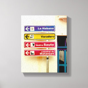 Lienzo Foto cubana de La Habana Vieja   Instrucciones  