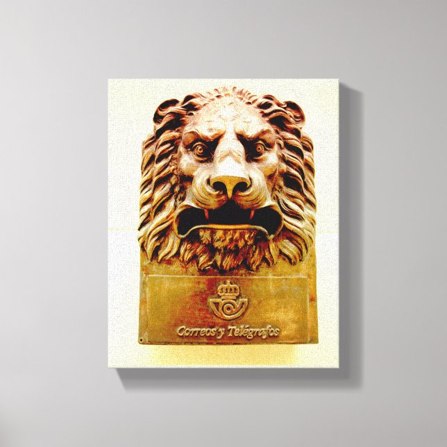 Lienzo Foto cubana de La Habana Vieja | León | (Anverso)