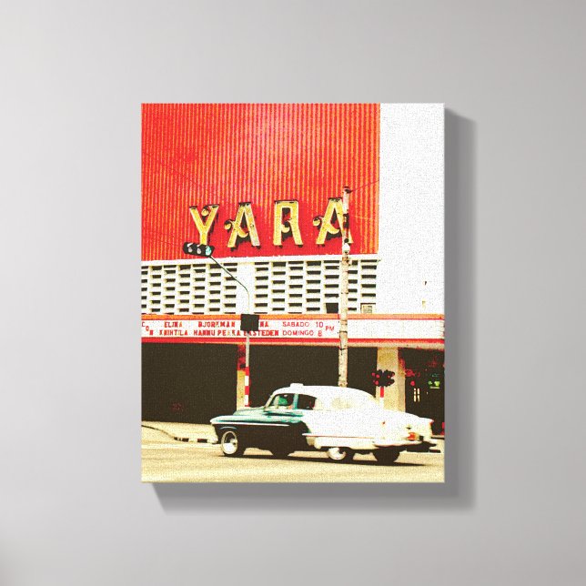 Lienzo Foto cubana de La Habana Vieja | Yara | (Anverso)