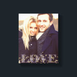 Lienzo Foto de Amor y Esparkles<br><div class="desc">Lienzo fotográfico de purga completa. Personalízalo con tu fecha de boda,  nombre de familia o cualquier texto que elijas para una hermosa y única pieza de arte mural.</div>