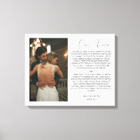 Foto de aniversario de Boda personalizado y votos