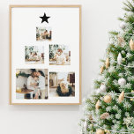 Lienzo Foto de árbol de Navidad familiar moderno con estr<br><div class="desc">Captura la magia de los momentos de vacaciones de tu familia con nuestro "Modern Family Christmas Tree with Photo" ("Árbol de Navidad de la Familia Moderna con foto"). Transforma los recuerdos especiales de tu familia en un conservador único de vacaciones con nuestro "Árbol de Navidad de la Familia Moderna con...</div>