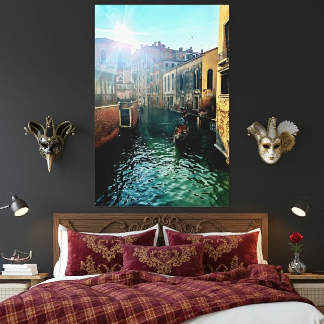 Lienzo Foto de arquitectura italiana de góndola del canal (Subido por el creador)