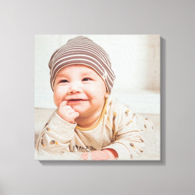 LIENZO FOTO DE BEBÉ PERSONALIZADA  (Anverso)