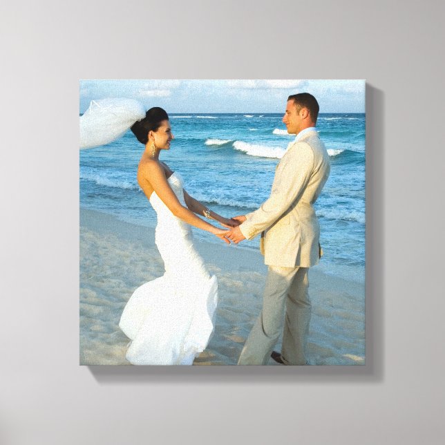 Lienzo Foto de boda 12"x12" (Anverso)