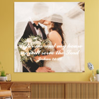 Foto de boda con Escrituras cristianas
