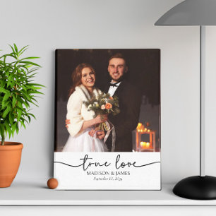 Lienzo Foto de Boda de Amor Verdadero