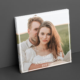 Lienzo Foto de colección de parejas modernas y regalo de 