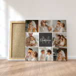 Lienzo Foto de colección familiar moderna y regalo person<br><div class="desc">Captura los momentos alentadores de tu familia moderna en una foto de collage muy bien hecha. Celebra las risas, el amor y los preciados recuerdos con esta obra maestra personalizada, disponible exclusivamente en Zazzle. Crea un montaje impresionante que resume la esencia de tu dinámica familiar única: desde celebraciones de hitos...</div>