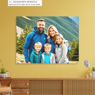 Lienzo Foto de familia personalizada 1