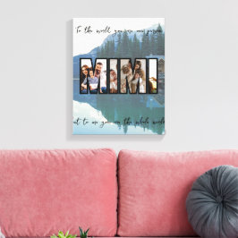 Lienzo Foto de familia personalizada linda
