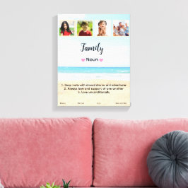 Lienzo Foto de familia personalizada linda