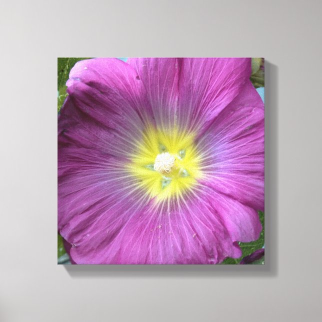 Lienzo Foto de flor rosa Reproducción única (Anverso)