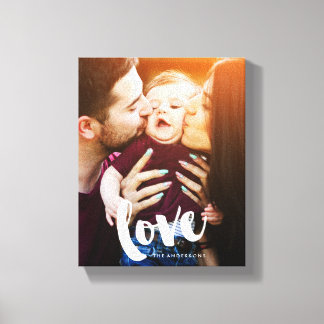 Lienzo Foto de guión de pincel "Amor"