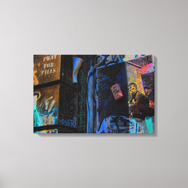 Lienzo Foto de la calle Graffiti de Nueva York (Anverso)