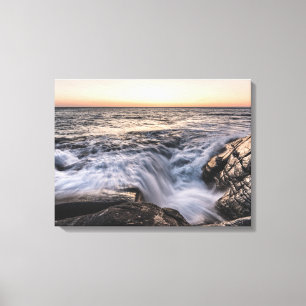 Lienzo Foto de la costa costera de Lofoten