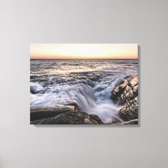 Lienzo Foto de la costa costera de Lofoten (Anverso)