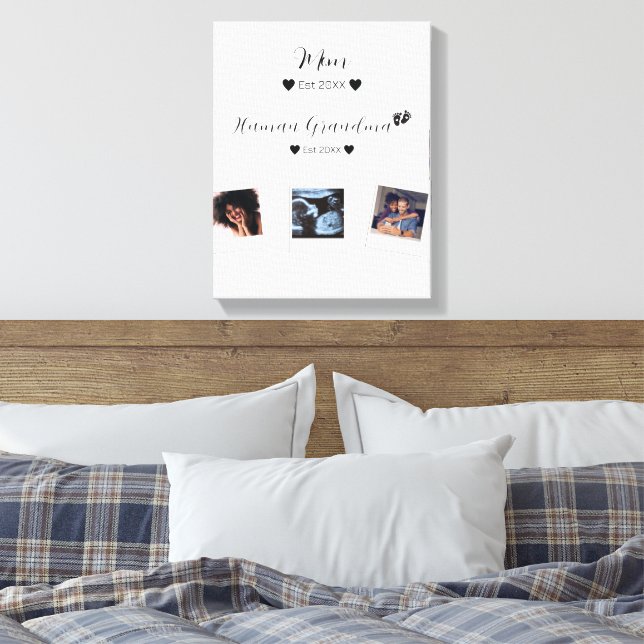 Lienzo Foto de la familia de Personalizados Cute (Insitu(Dormitorio))