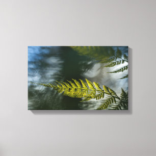 Lienzo Foto de la naturaleza del fermento floral verde