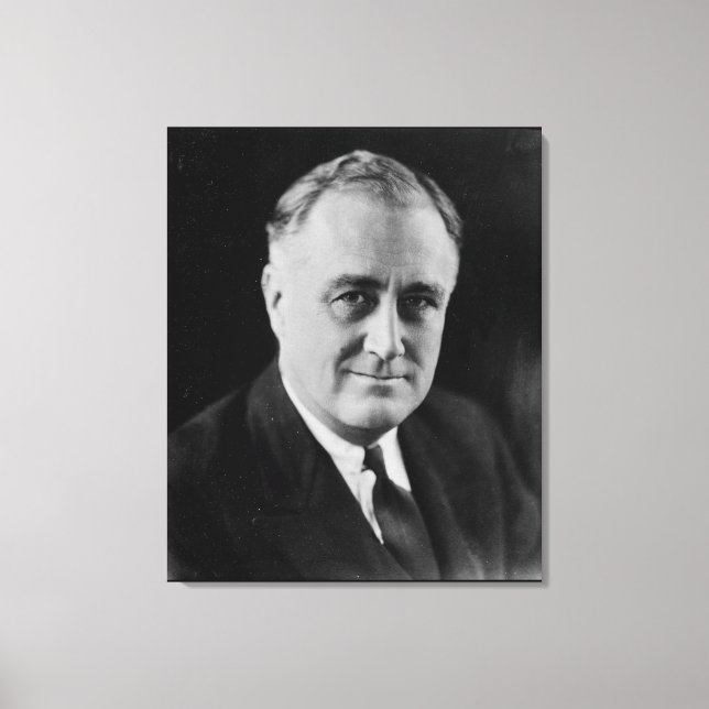 Lienzo Foto de los Archivos Nacionales de FRANKLIN D. ROO (Anverso)