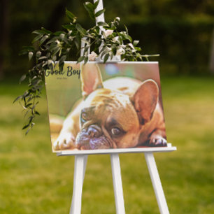 Lienzo Foto de Mascota personalizado Fates Memorial Frenc